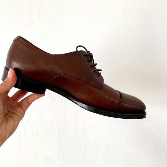 Men’s Ralph Lauren Brown Leather Oxford Dress Shoes - 9.5 Made in Italy main image 9